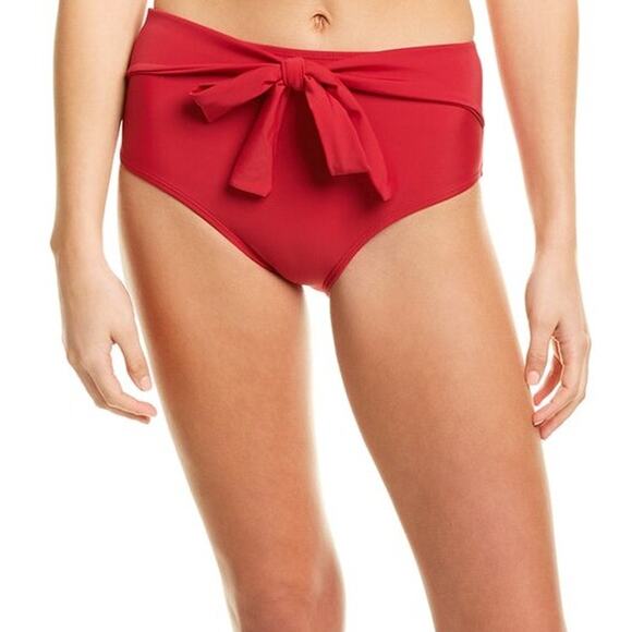 NWT Andrea Iyamah Maven High Waisted Bikini Bottom Red Women's XXXL Beach Swim